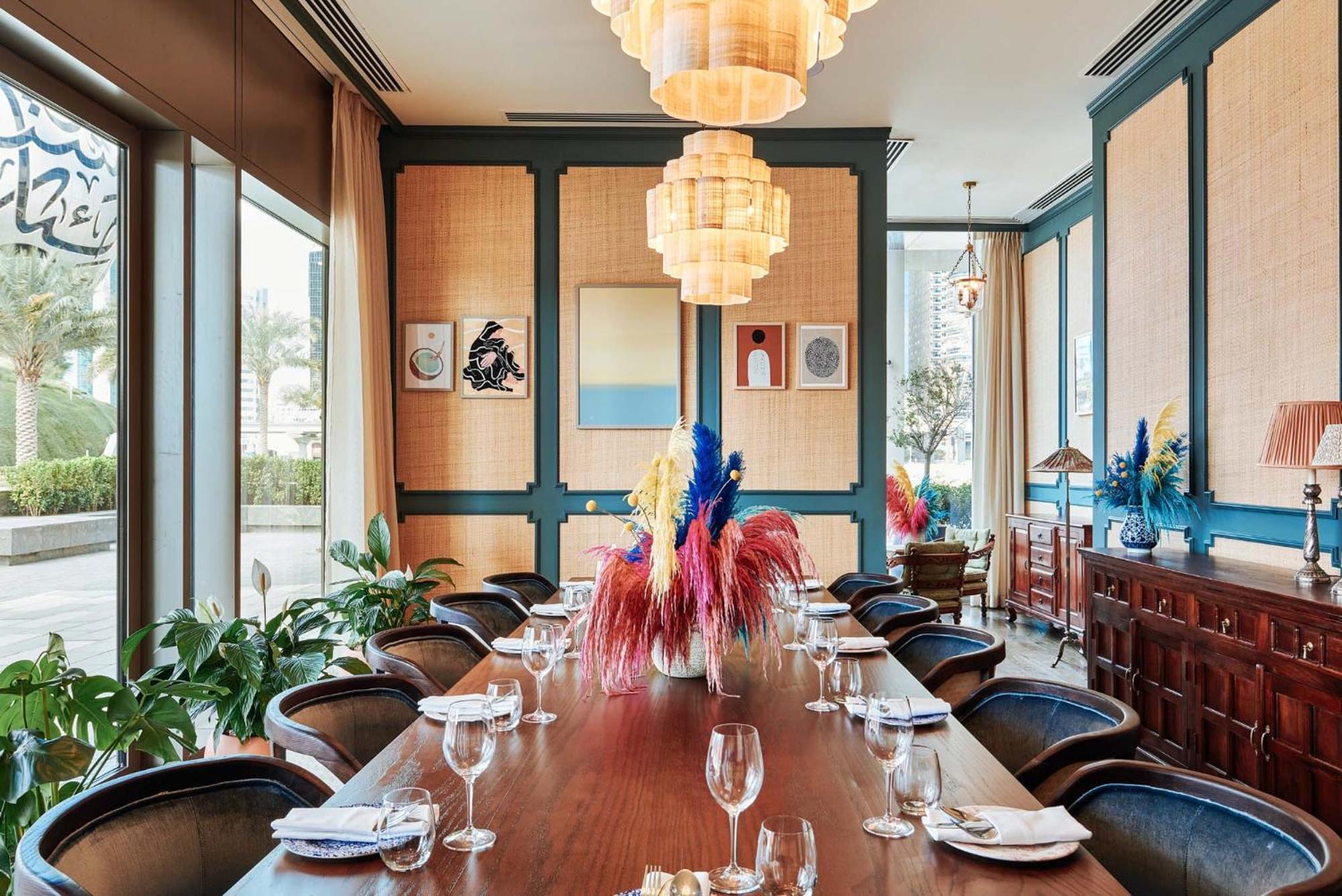 25Hours Hotel Dubai One Central Bagian luar foto The dining room at the restaurant
